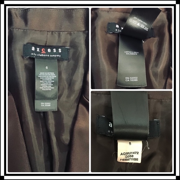 aXcess by Liz Claiborne Silky Blazer - 6 - Picture 8 of 12